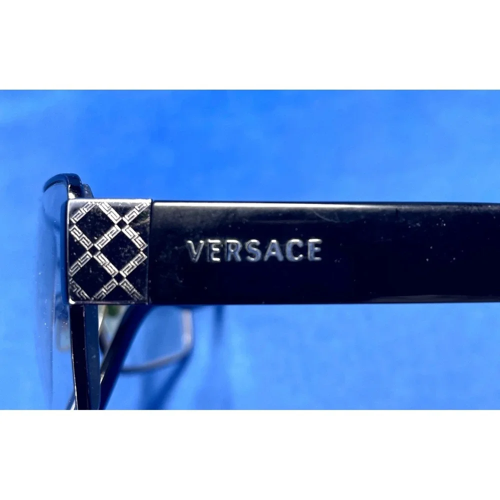 Versace MOD 2075 1009/87 Vintage Eyeglass Frames Black 60-15 Italy